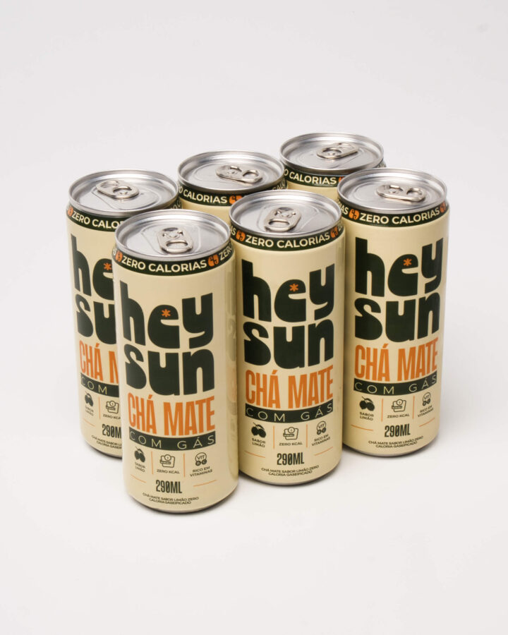 Hey Sun Zero, Lata 290ml, Kit com 6 Un.